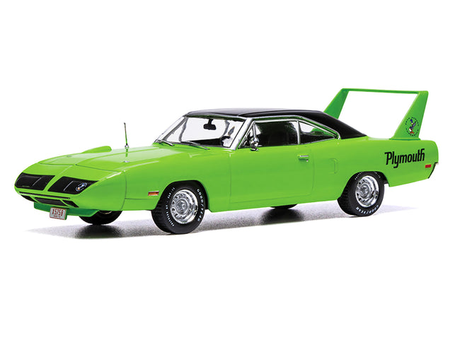 1970 Plymouth Road Runner Superbird Green with Black Vinyl Top 1/43 Diecast Model by IXO Models