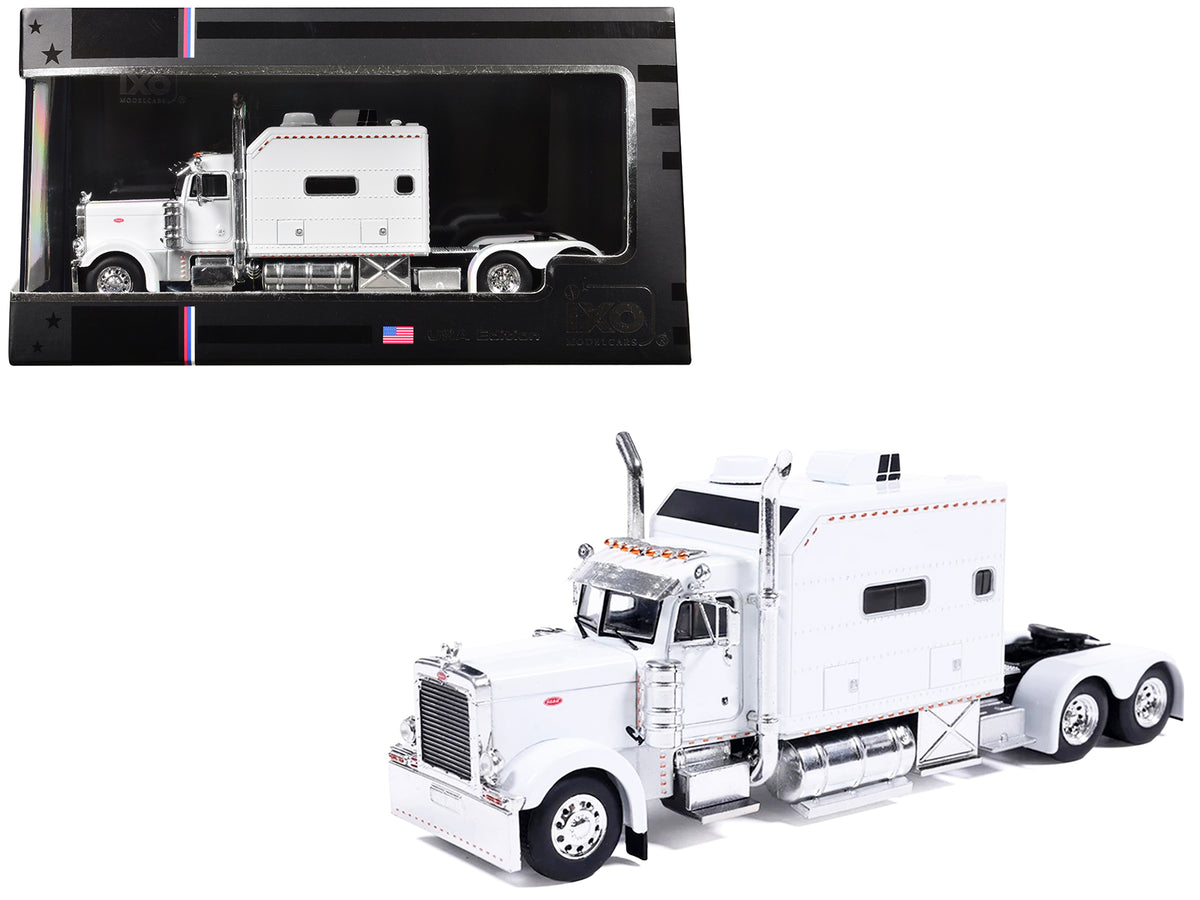 2002 Peterbilt 379 Truck Tractor White 1/64 Diecast Model Car by IXO Models