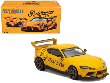 Pandem Supra Yellow "The Model Car Show Malaysia 2026" 1/64 Diecast Model Car by Works Model