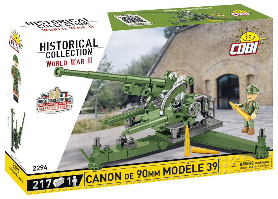 Cobi 206pcs HC WWII French 90mm Anti-Aircraft