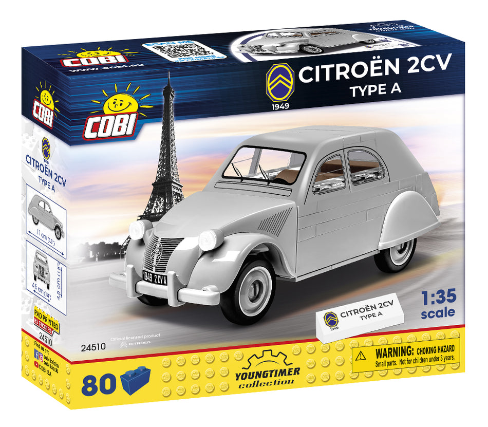 Cobi 79pcs Youngtimer Citroen 2CV Typea 1949