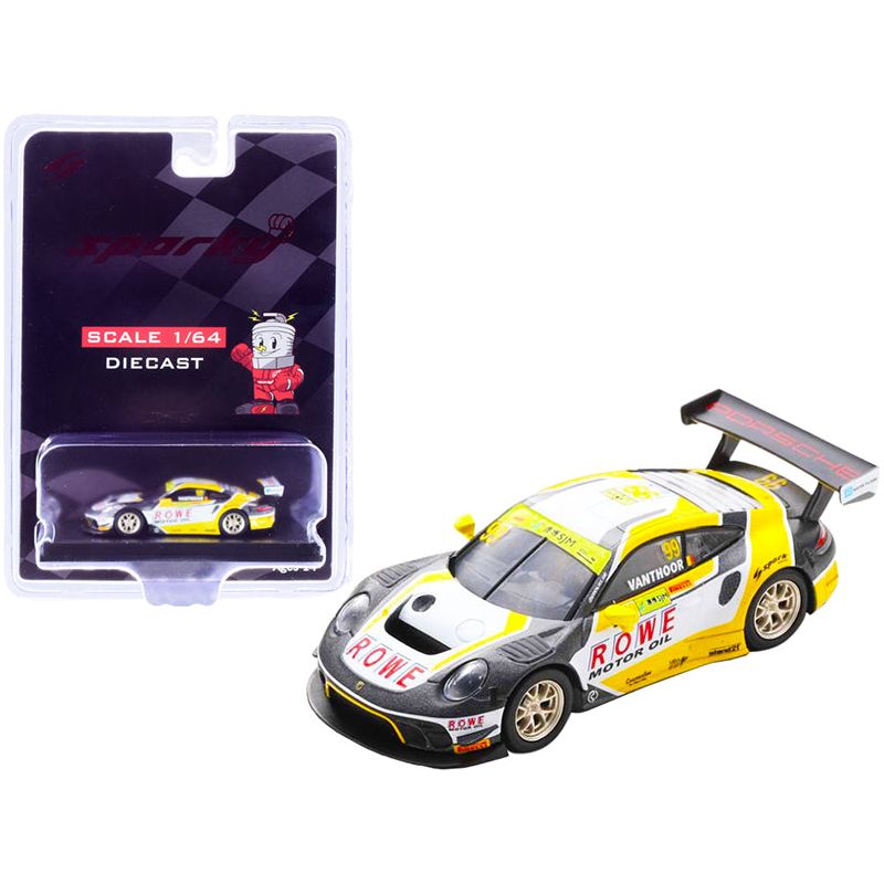 Porsche 911 GT3 R #99 Laurens Vanthoor "ROWE" Racing 2nd FIA GT World Cup Macau (2019) 1/64 Diecast Model Car by Sparky