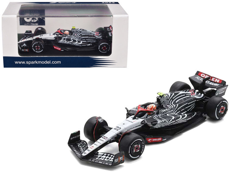 AlphaTauri AT04 #22 Yuki Tsunoda Formula One F1 "Las Vegas GP" (2023) 1/64 Diecast Model Car by Spark