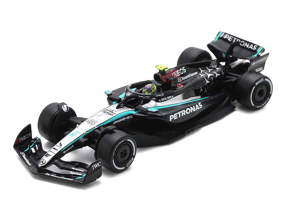 Mercedes-AMG F1 W15 E Performance #44 Lewis Hamilton "Petronas" Formula One F1 "Bahrain GP" (2024) 1/64 Diecast Model Car by Spark