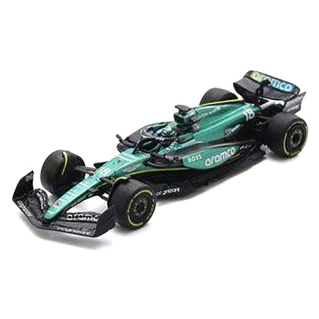Aston Martin AMR24 #18 Lance Stroll Formula One F1 "Saudi Arabian GP" (2024) 1/64 Diecast Model Car by Spark