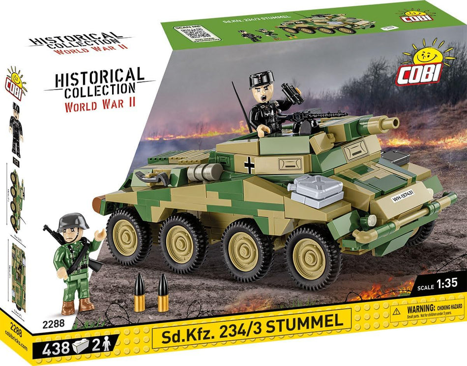 Cobi 439 PCS HC WWII /2288/ SD.KFZ 234/3 STUMMEL