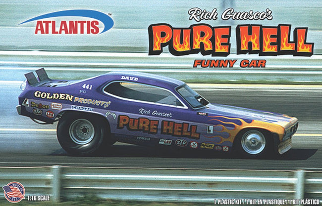 Atlantis 1/16 Demon Funny Car Rich Guasco Pure Hell Racing Funny Car Model Kit