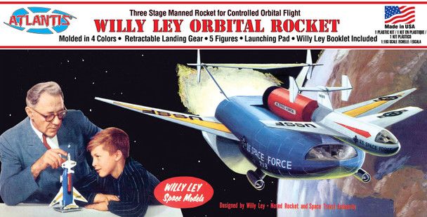 ATLANTIS TOY AND HOBBY - AANM46 - SPACE FORCE ORBITAL ROCKET (WILLY LEY)