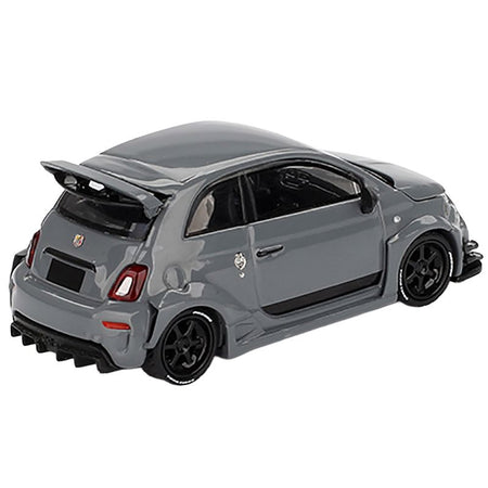 ABARTH 595 #49 "LB-Works x Abas Works" Gray Limited Edition 1/64 Diecast Model Car by Mini GT-Mini GT-ModelCars.com