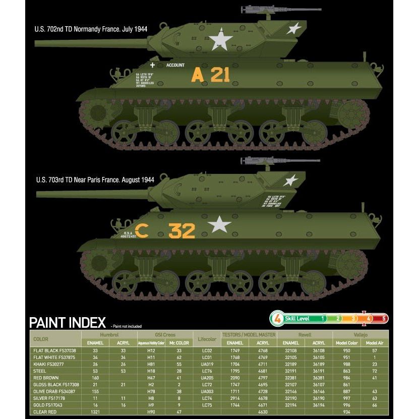 Academy 1/35 13288 M10 Gmc Us Army-Academy-ModelCars.com