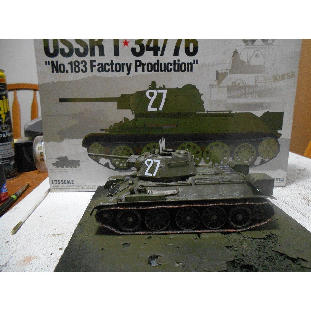 Academy 1/35 13505 Ussr T-34/76 No.183 'Factory Production"-Academy-ModelCars.com