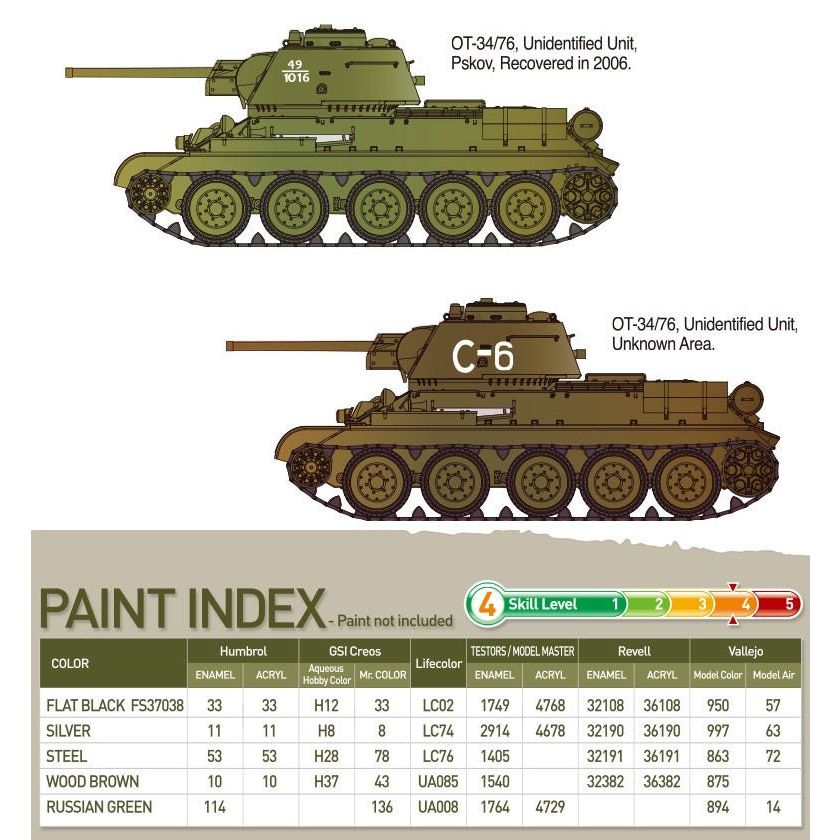 Academy 1/35 13505 Ussr T-34/76 No.183 'Factory Production"-Academy-ModelCars.com