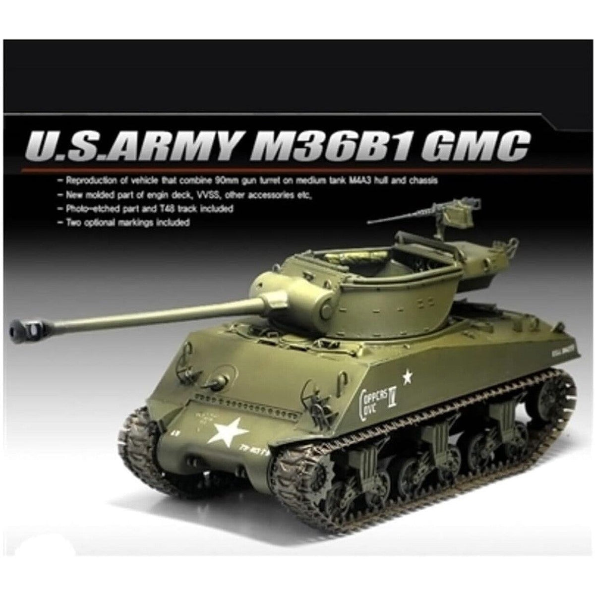 Academy 1/35 US Army M36B1 GMC-Academy-ModelCars.com
