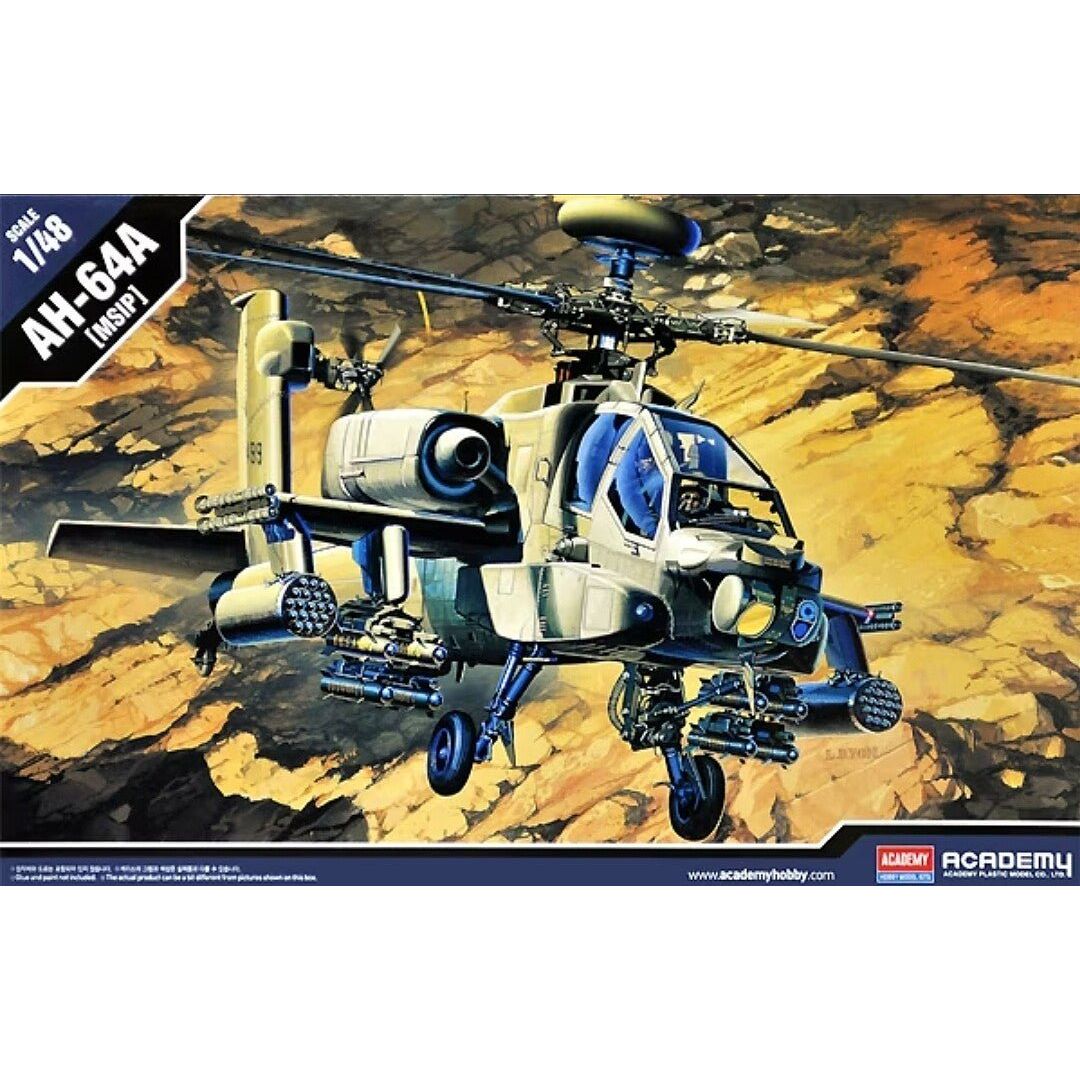 Academy 1/48 AH - 64A Apache Helicopter Hawk - Academy - ModelCars.com