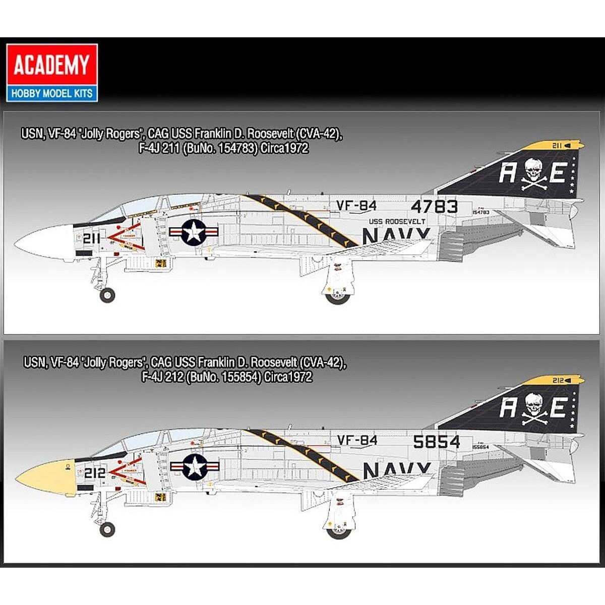 Academy 1/48 F-4J "VF-84 Jolly Rogers"-Academy-ModelCars.com