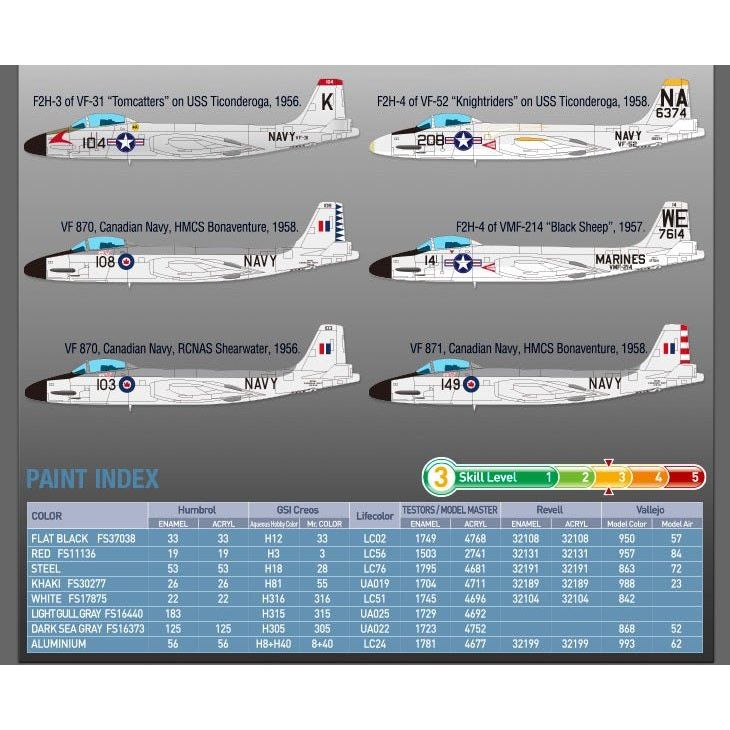 Academy 1/72 12548 F2H - 3 Vf - 41 "Black Aces" Usn - Academy - ModelCars.com