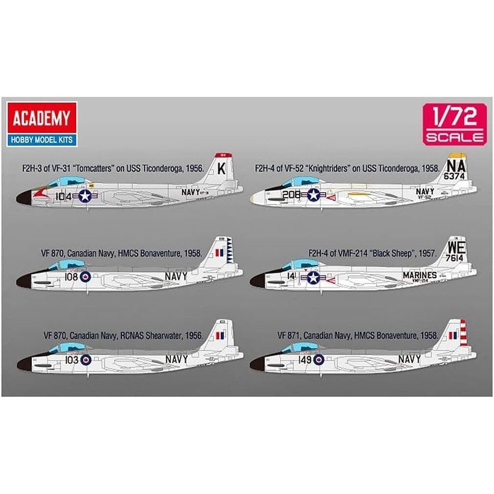Academy 1/72 12548 F2H - 3 Vf - 41 "Black Aces" Usn - Academy - ModelCars.com
