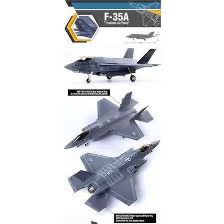 Academy 1/72 12561 1/72 F - 35A "Seven Nation Air Force" - Academy - ModelCars.com