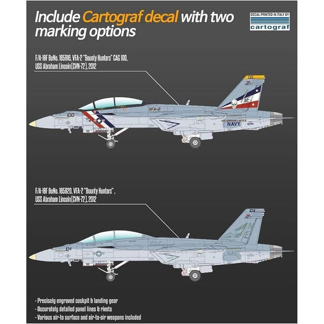 Academy 1/72 12567 1/72 F/A - 18F Vfa - 2 "Bounty Hunters" Usn - Academy - ModelCars.com