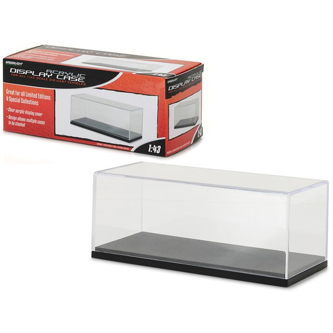 Acrylic Display Show Case with Plastic Base for 1/43 Scale Model Cars by Greenlight-Greenlight-ModelCars.com