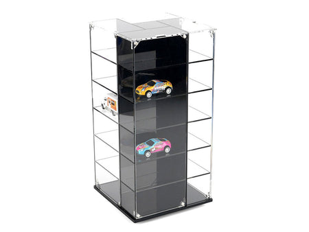 Acrylitower Showcase 24 Car Display Desktop Spinner with Cover "Mijo Exclusives" for 1/64 Scale Models-Other-ModelCars.com