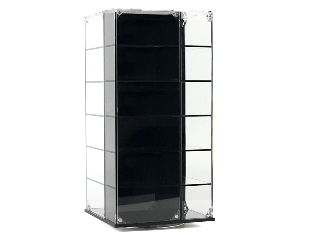 Acrylitower Showcase 24 Car Display Desktop Spinner with Cover "Mijo Exclusives" for 1/64 Scale Models-Other-ModelCars.com