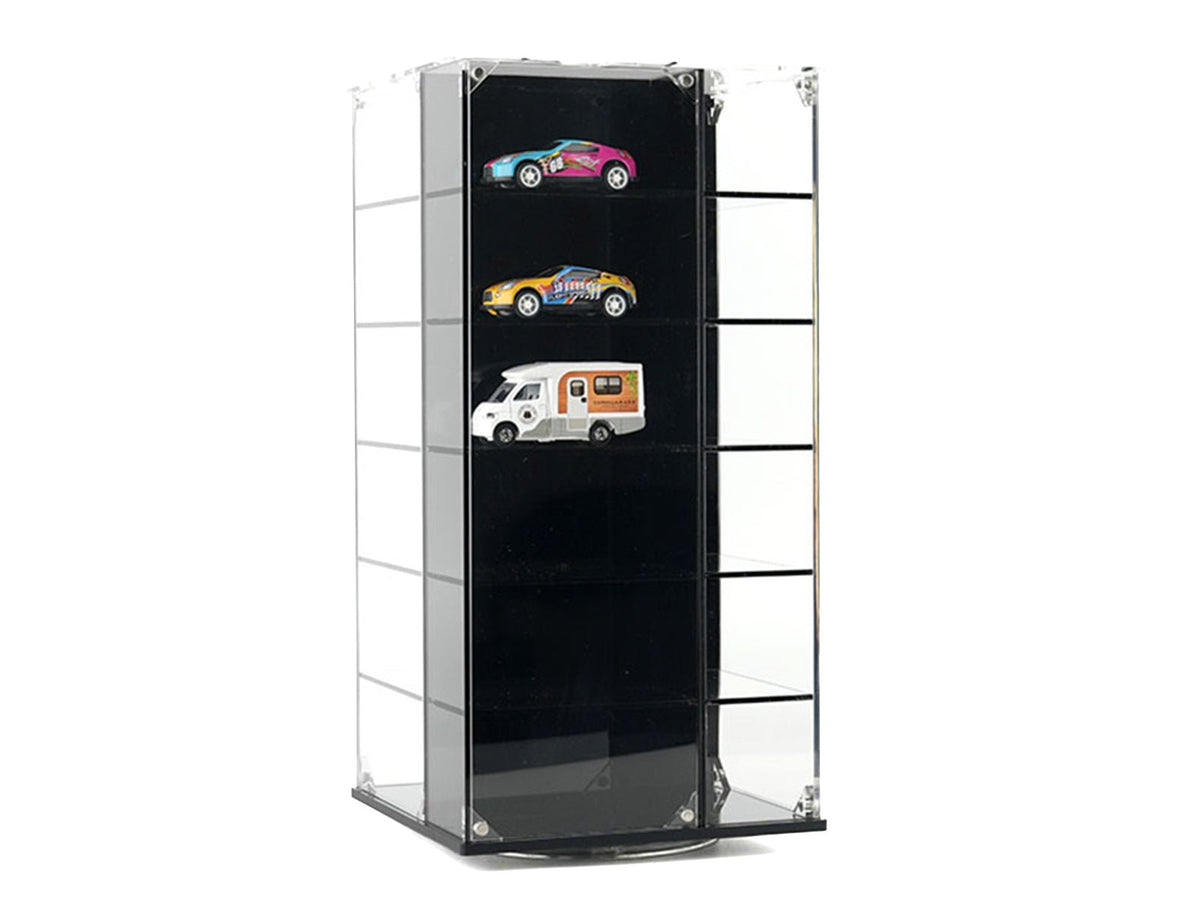Acrylitower Showcase 24 Car Display Desktop Spinner with Cover "Mijo Exclusives" for 1/64 Scale Models-Other-ModelCars.com