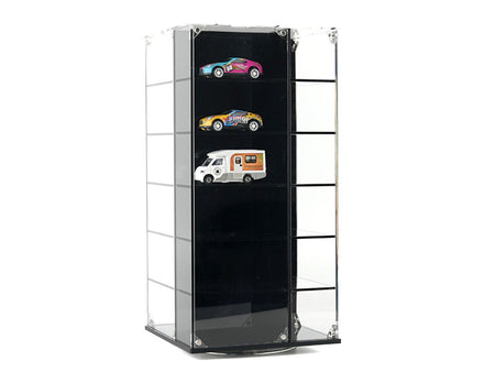 Acrylitower Showcase 24 Car Display Desktop Spinner with Cover "Mijo Exclusives" for 1/64 Scale Models-Other-ModelCars.com