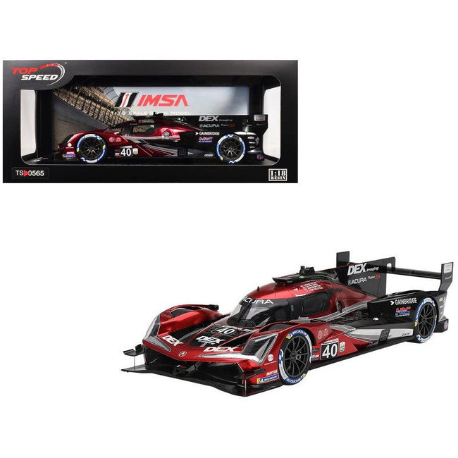 Acura ARX - 06 GTP 40 Jenson Button - Louis Deletraz - Colton Herta - Jordan Taylor "Wayne Taylor Racing with Andretti" 3rd Place IMSA "24 Hours of Daytona" (2024) 1/18 Model Car by Top Speed - Top Speed - ModelCars.com