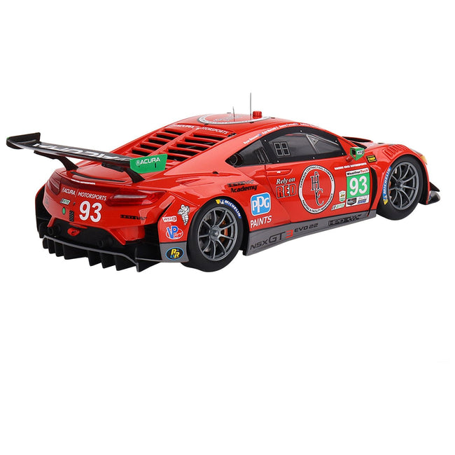 Acura NSX GT3 EVO22 93 Ryan Briscoe - Danny Formal - Ashton Harrison - Kyle Marcelli "Racers Edge Motorsports with WTRAndretti" IMSA "24 Hours of Daytona" (2023) 1/18 Model Car by Top Speed - Top Speed - ModelCars.com