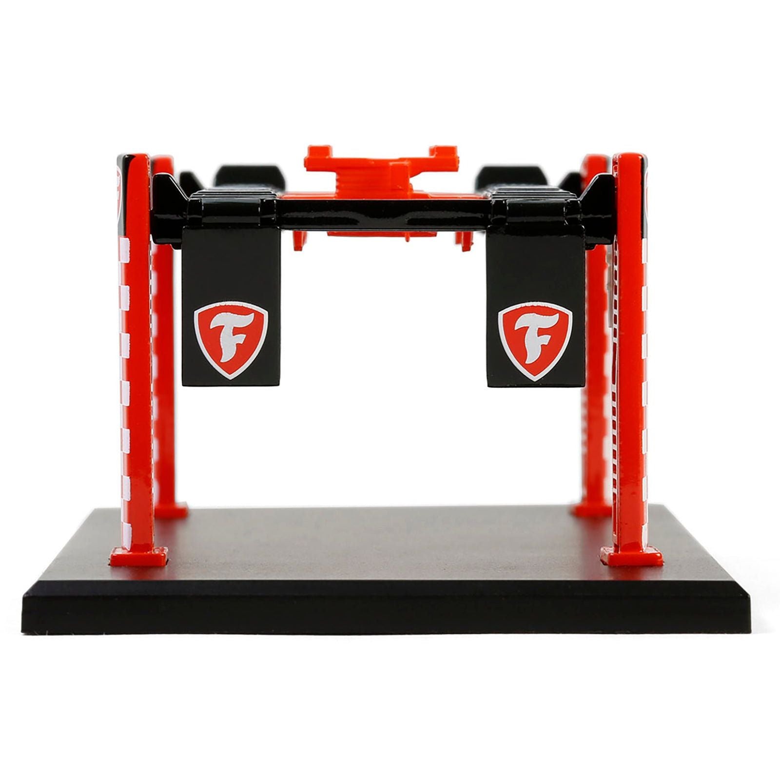 Adjustable Four - Post Lift "Firestone" Red and White "Four - Post Lifts" Series 6 1/64 Diecast Model by Greenlight - Greenlight - ModelCars.com