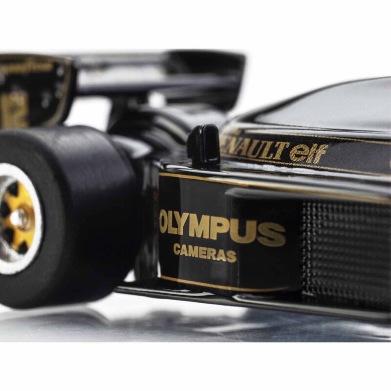 AFX Racing HO 1985 Lotus 97T Formula One Mega G+ Slot Car, Black/ Gold-AFX Racing-ModelCars.com