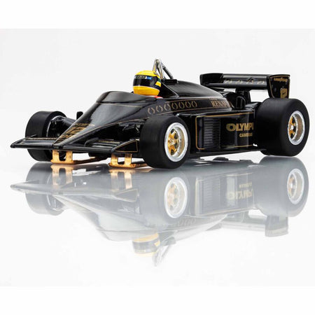 AFX Racing HO 1985 Lotus 97T Formula One Mega G+ Slot Car, Black/ Gold-AFX Racing-ModelCars.com