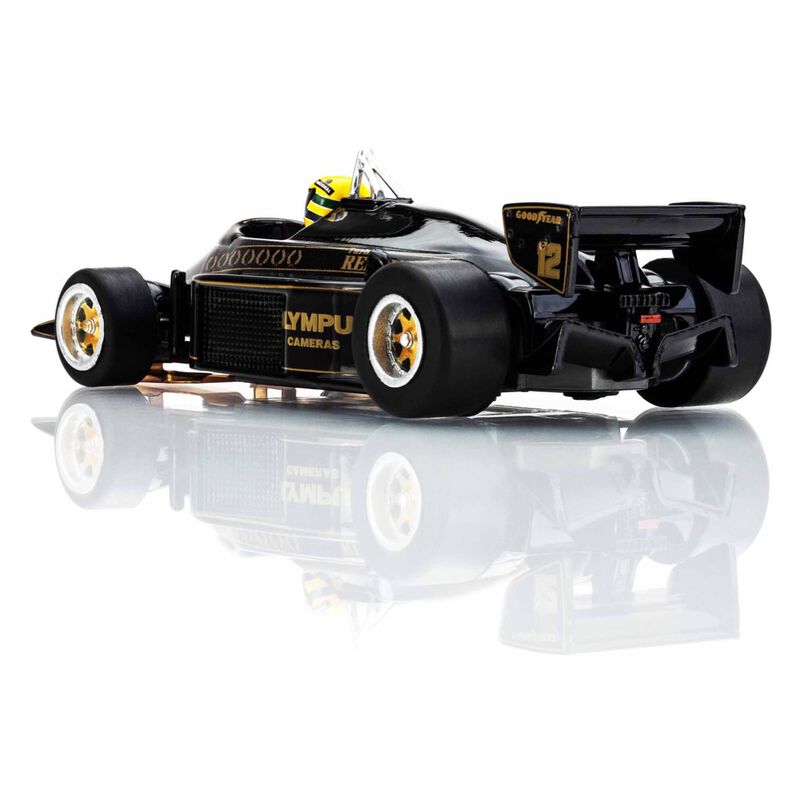 AFX Racing HO 1985 Lotus 97T Formula One Mega G+ Slot Car, Black/ Gold-AFX Racing-ModelCars.com