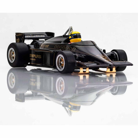 AFX Racing HO 1985 Lotus 97T Formula One Mega G+ Slot Car, Black/ Gold-AFX Racing-ModelCars.com