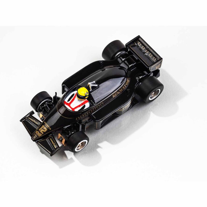 AFX Racing HO 1985 Lotus 97T Formula One Mega G+ Slot Car, Black/ Gold-AFX Racing-ModelCars.com