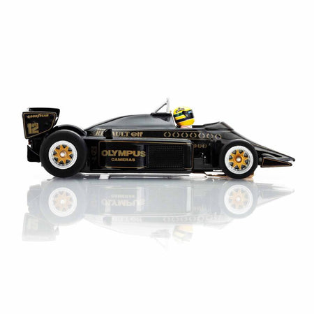 AFX Racing HO 1985 Lotus 97T Formula One Mega G+ Slot Car, Black/ Gold-AFX Racing-ModelCars.com