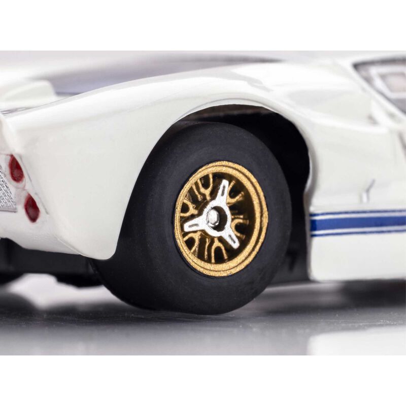 AFX Racing HO Ford GT40 Mk.II #97 Mega G+ Slot Car, White & Black-AFX Racing-ModelCars.com