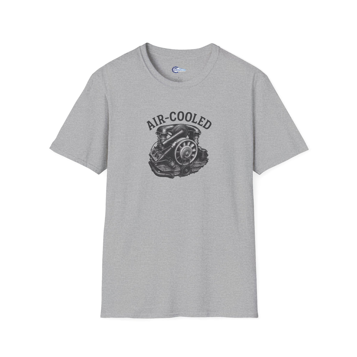 Air-Cooled Engine Vintage T-Shirt - Text Design + Graphic-Modelcars.com-ModelCars.com