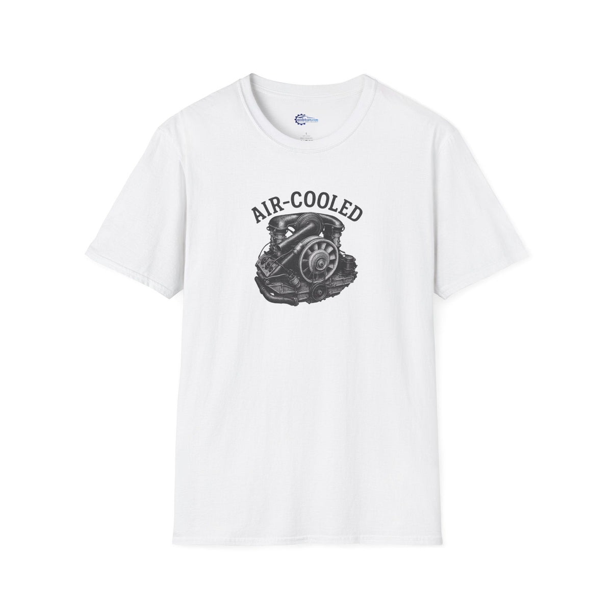Air-Cooled Engine Vintage T-Shirt - Text Design + Graphic-Modelcars.com-ModelCars.com