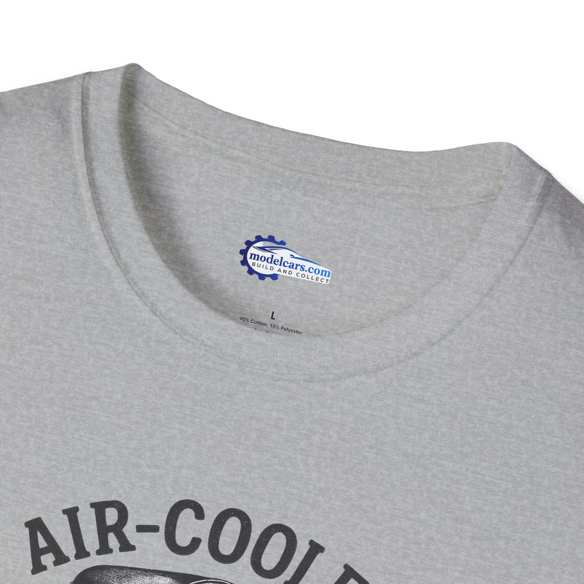 Air-Cooled Engine Vintage T-Shirt - Text Design + Graphic-Modelcars.com-ModelCars.com