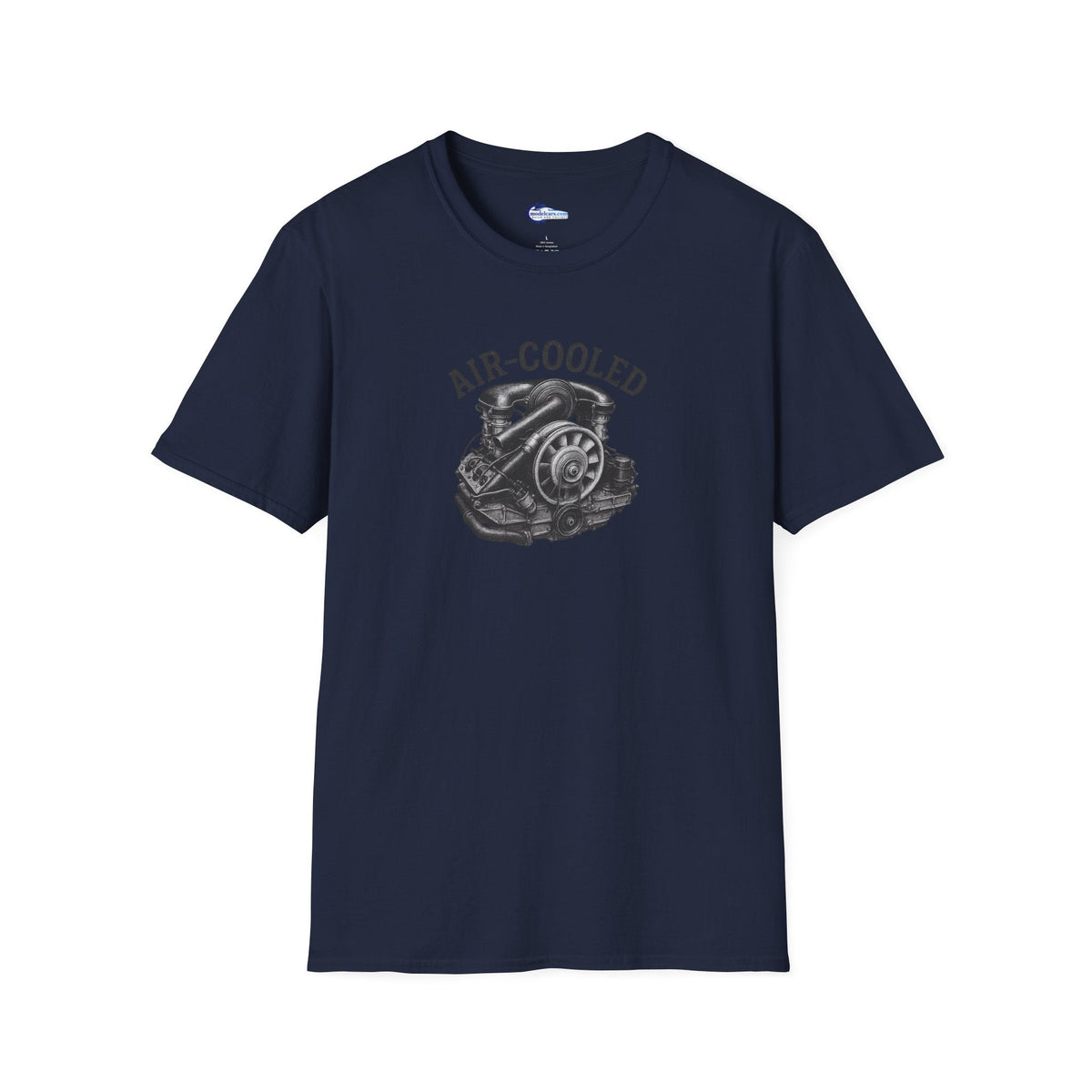 Air-Cooled Engine Vintage T-Shirt - Text Design + Graphic-Modelcars.com-ModelCars.com