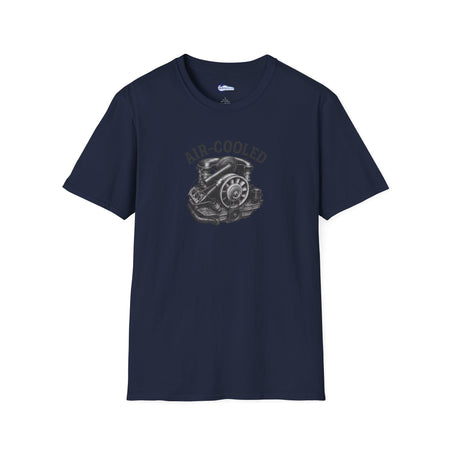 Air-Cooled Engine Vintage T-Shirt - Text Design + Graphic-Modelcars.com-ModelCars.com
