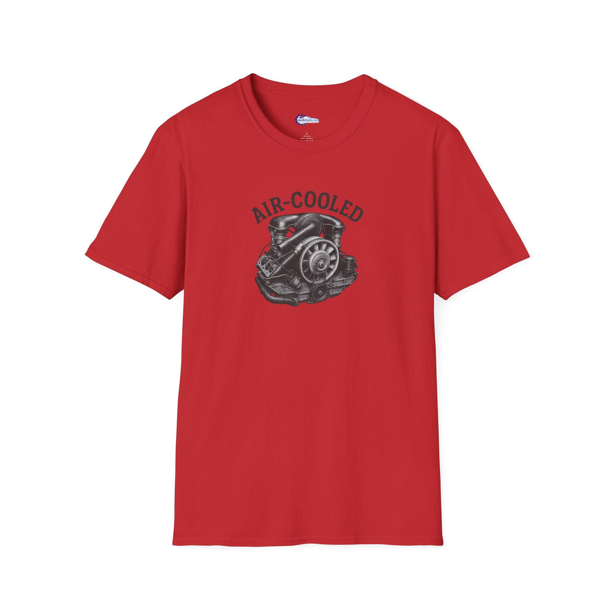 Air-Cooled Engine Vintage T-Shirt - Text Design + Graphic-Modelcars.com-ModelCars.com