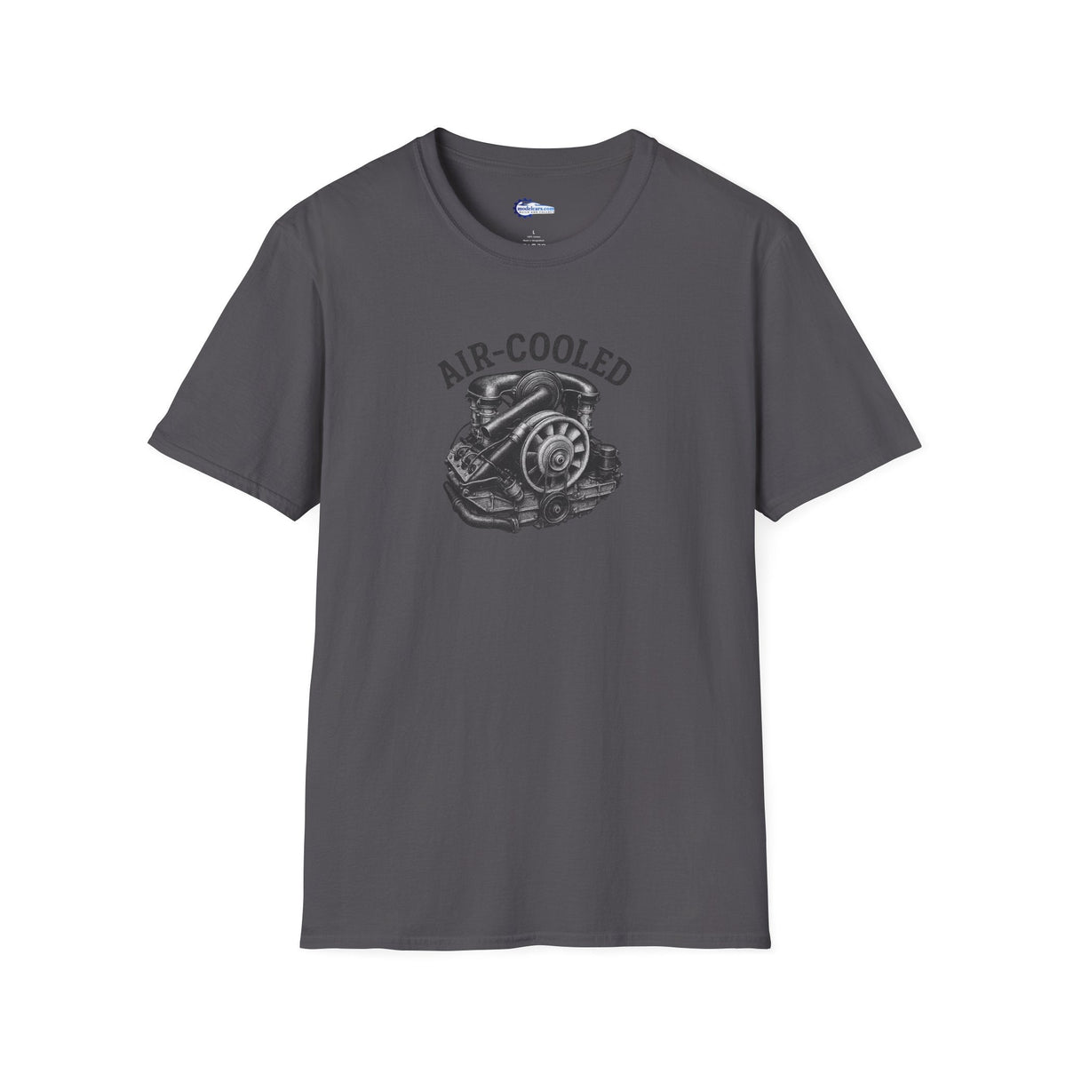 Air-Cooled Engine Vintage T-Shirt - Text Design + Graphic-Modelcars.com-ModelCars.com