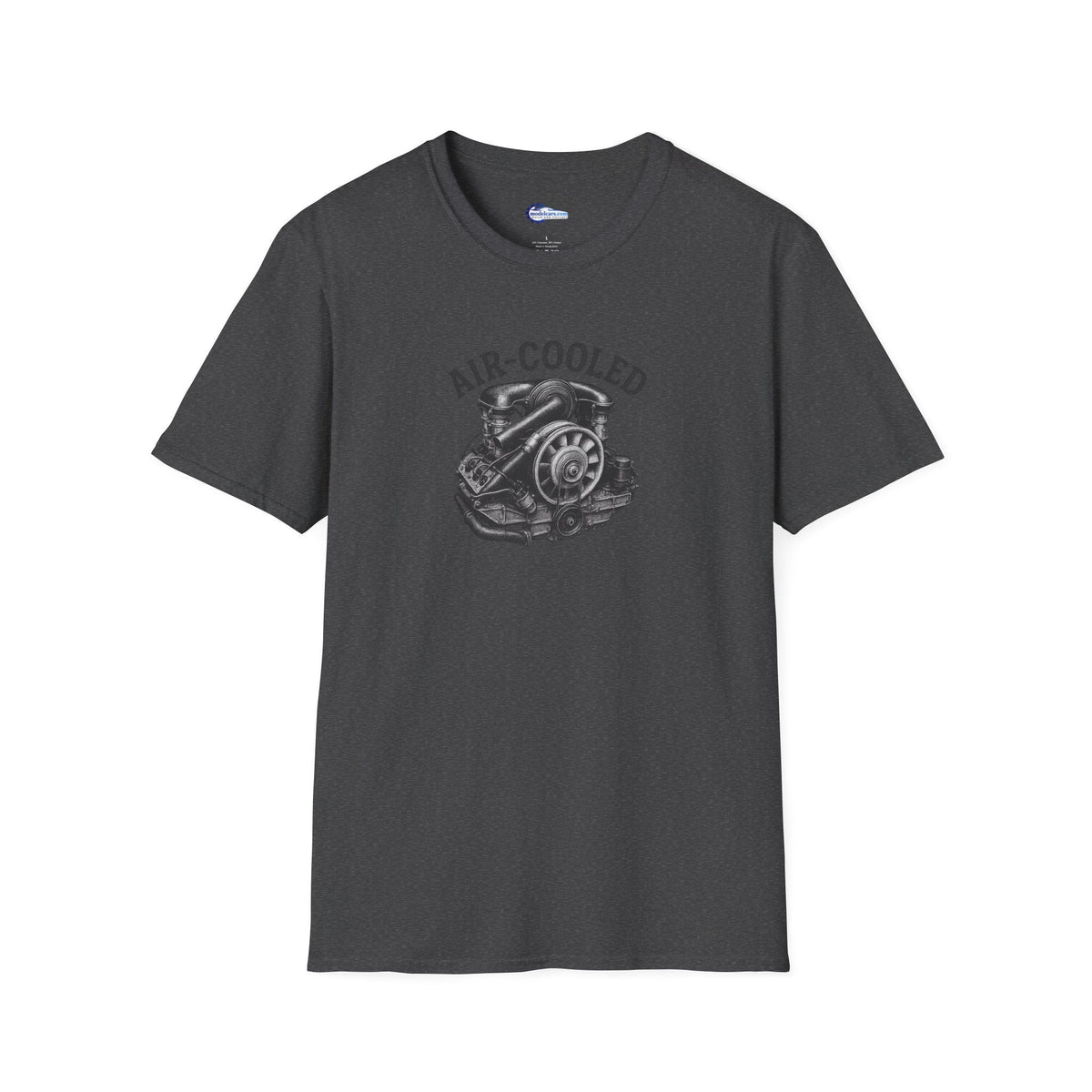 Air-Cooled Engine Vintage T-Shirt - Text Design + Graphic-Modelcars.com-ModelCars.com