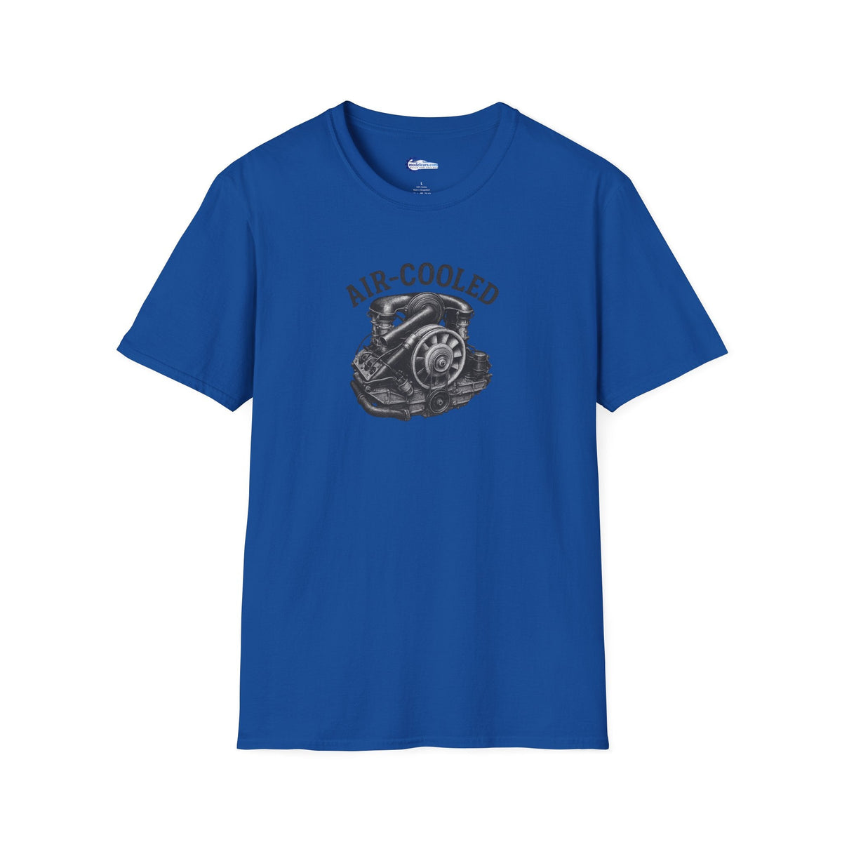 Air-Cooled Engine Vintage T-Shirt - Text Design + Graphic-Modelcars.com-ModelCars.com