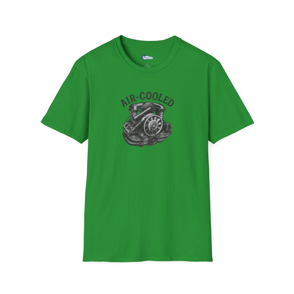 Air-Cooled Engine Vintage T-Shirt - Text Design + Graphic-Modelcars.com-ModelCars.com