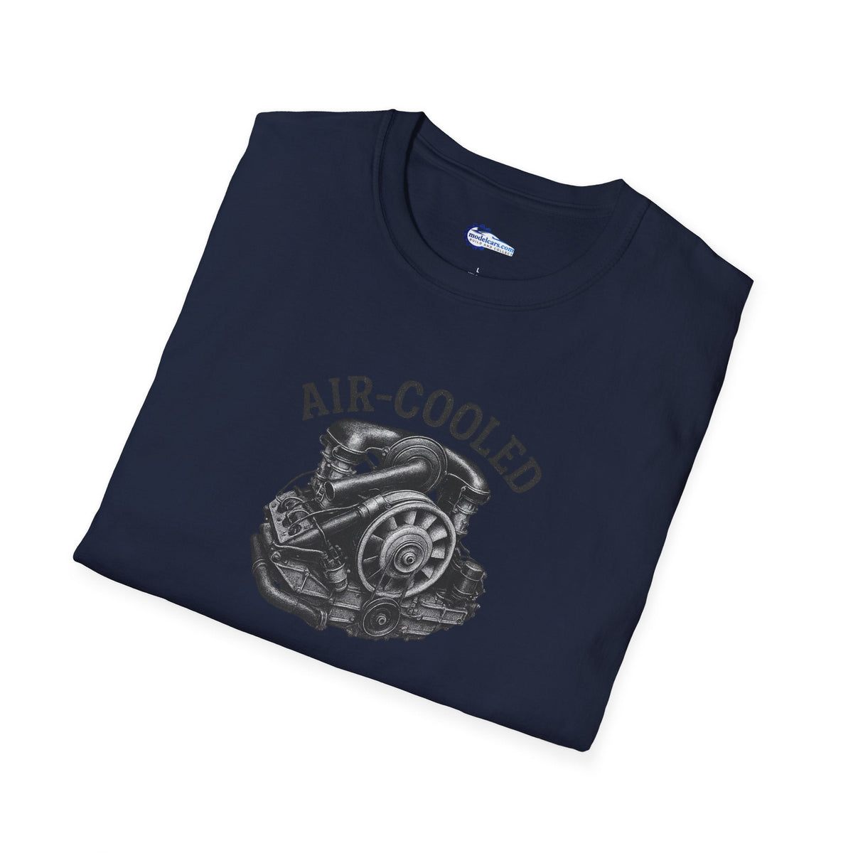 Air-Cooled Engine Vintage T-Shirt - Text Design + Graphic-Modelcars.com-ModelCars.com