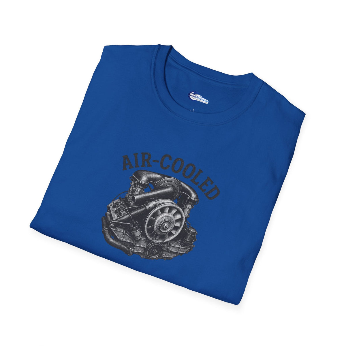 Air-Cooled Engine Vintage T-Shirt - Text Design + Graphic-Modelcars.com-ModelCars.com